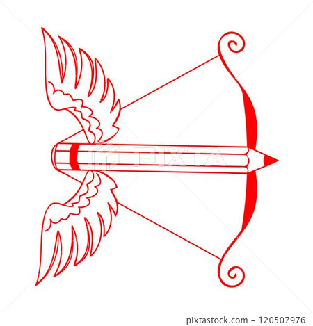 pencil arrow with wings loaded bow pencil arrow with wings loaded bow 120507976