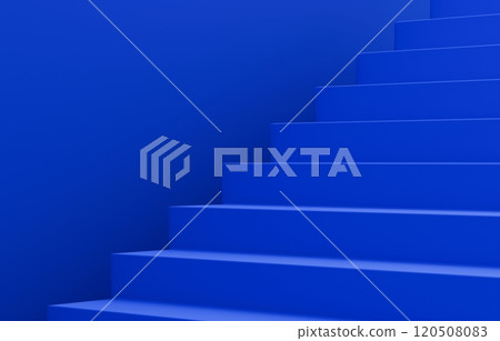 3D material_simple stairs_blue 120508083