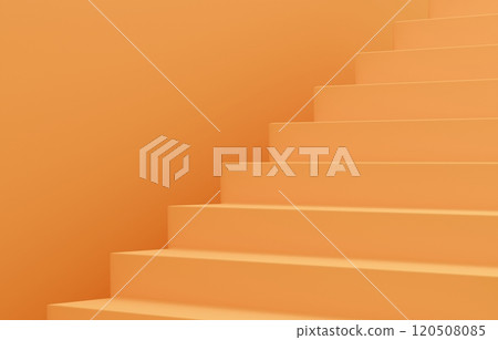 3D material_simple stairs_orange 3D material_simple stairs_orange 120508085
