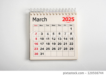 March 2025. Resolution, strategy, solution, goal, business and holidays. Date month March 2025. Monthly desk calendar March 2025. planning new year March 2025. Resolution, strategy, solution, goal, business and holidays. Date month March 2025. Monthly desk calendar March 2025. planning new year 120508744