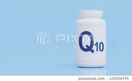 Q10, Coenzyme, COQ10 supplements for human health. recommends taking Q10. Benefits of Q10, copper. Essential vitamins and minerals for humans. Nutritional Supplement Coenzyme Q10 120508745