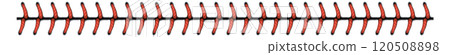 Red lace stitch. Baseball ball thread seam Red lace stitch. Baseball ball thread seam 120508898