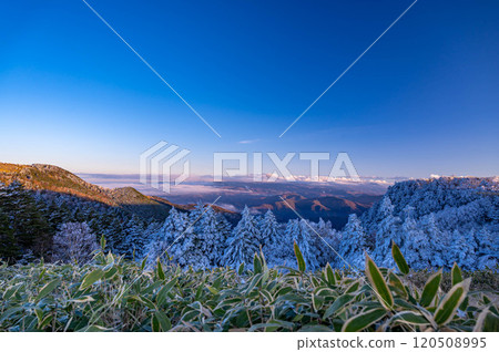 The view from Utsukushigahara Plateau and the sea of clouds 120508995