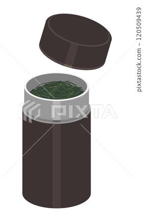 Tea canister illustration 120509439