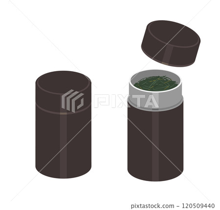 Tea canister illustration 120509440