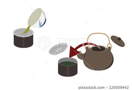 茶溢出的插圖 120509442