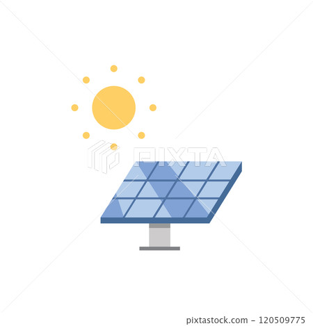 Solar energy logo icon Solar energy logo icon 120509775