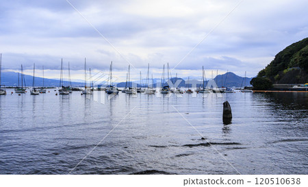 遊艇停泊在遊艇港 120510638