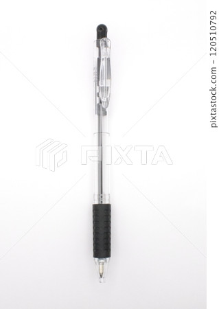 Simple ballpoint pen portrait orientation on white background Simple ballpoint pen portrait orientation on white background 120510792