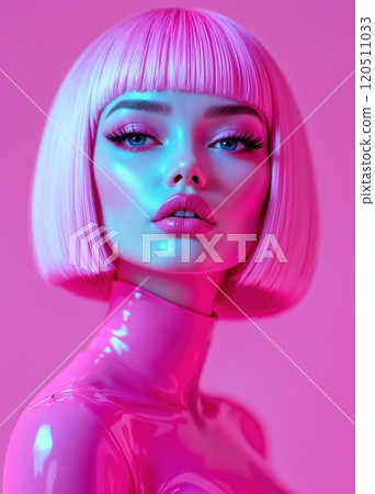 Image of pink-haired girl. 120511033