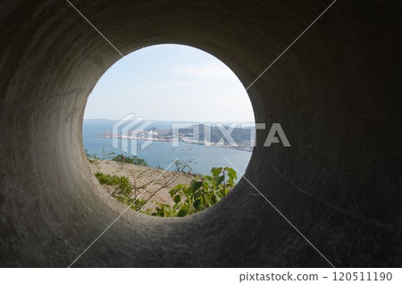 關門海峽、瀨戶內海一側下關市美茂須川町地區日之山公園 關門海峽、瀨戶內海一側下關市美茂須川町地區日之山公園 120511190
