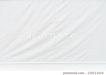 Light background white tarpaulin Light background white tarpaulin 120511424