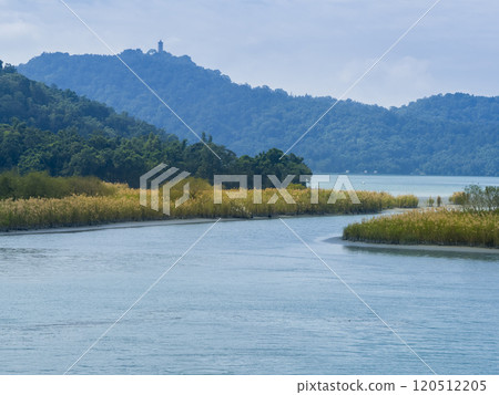 台灣日月潭 - 靜謐的秋水邊風景 / 台灣日月潭 120512205