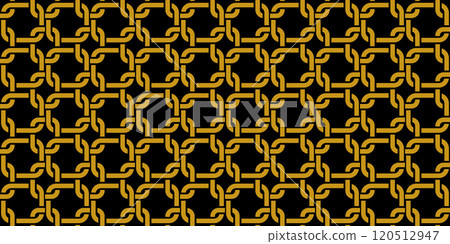 Seamless pattern of intertwined lines. Design of texture, textiles, clothing, packaging and creative idea 120512947