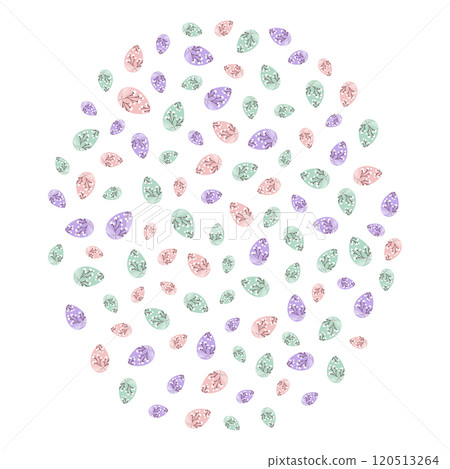 Decorated Easter eggs Rounded festive Background Texture or Wallpaper concept. Easter greeting idea Decorated Easter eggs Rounded festive Background Texture or Wallpaper concept. Easter greeting idea 120513264