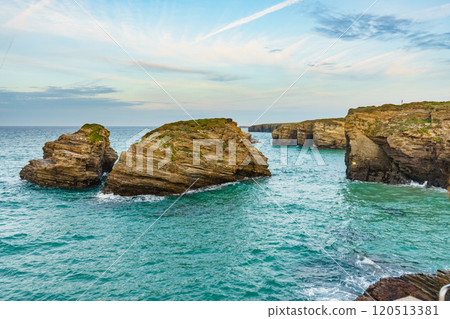 Cathedrals Beach in Galicia Spain. Cathedrals Beach in Galicia Spain. 120513381