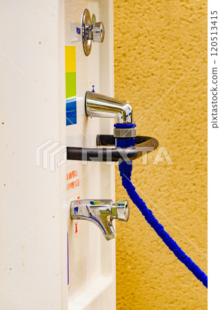 Caravan service. Refilling camper rv water tank. 120513415