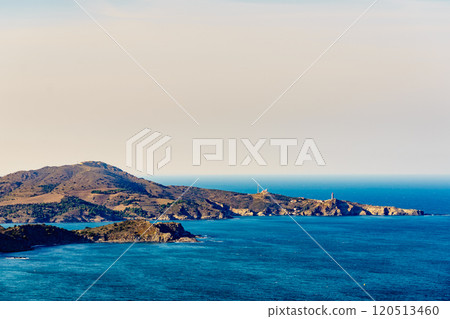 Shoreline of Mediterranean sea in France Shoreline of Mediterranean sea in France 120513460