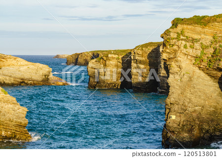 Cathedrals Beach in Galicia Spain. 120513801