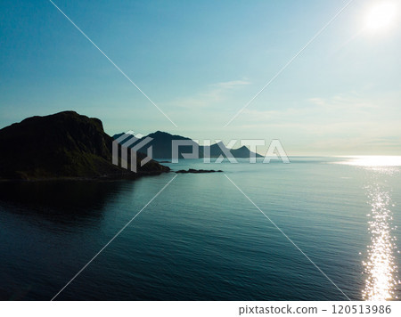 Seascape on Vestvagoy island, Lofoten Norway Seascape on Vestvagoy island, Lofoten Norway 120513986