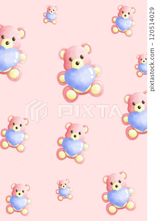 seamless pattern with teddy bear and teddy bears 120514029