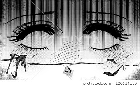 加恩......一個女人驚慌失措地翻白眼的卡通插圖 120514119