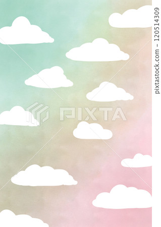 seamless pattern with clouds and sky 120514309