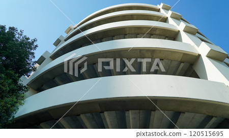 Exterior view of the spiral building 120515695