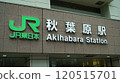 Entrance of Akihabara Station in Tokyo, Japan, October 27, 2024 120515701