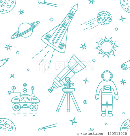 Space Pattern Telescope Planets Shuttle Galaxy 120515926