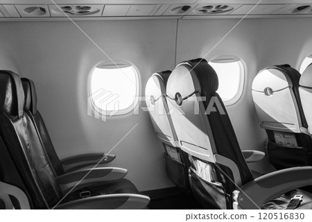 Seats in the Airplane Cabin 120516830