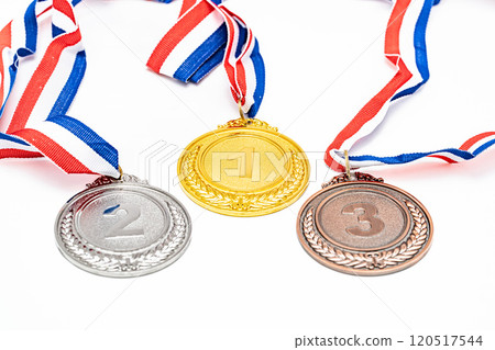 Gold, silver and bronze medals Gold, silver and bronze medals 120517544