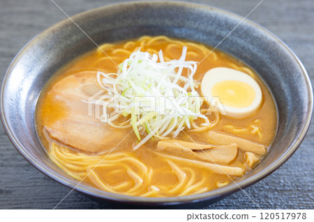 Delicious leek miso ramen Delicious leek miso ramen 120517978