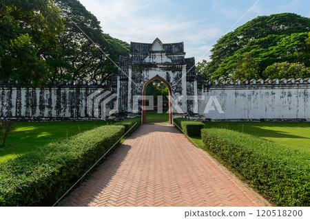Gate of King Narai Palace, officially named Phra Narai Ratchaniwet is the former Palace of Ayutthaya King Narai, 120518200