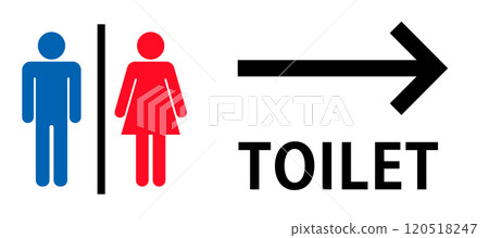 Men's and women's toilet sign Men's and women's toilet sign 120518247
