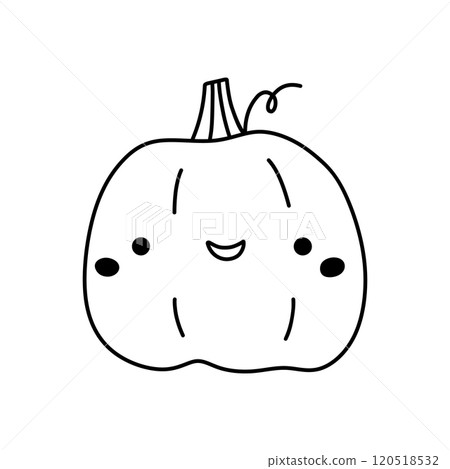Cute and funny pumpkin 120518532