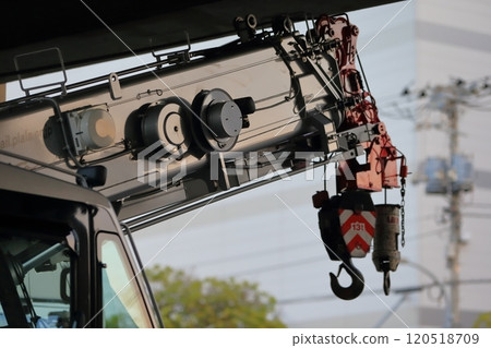 Image of hanging hook of rough terrain crane 120518709