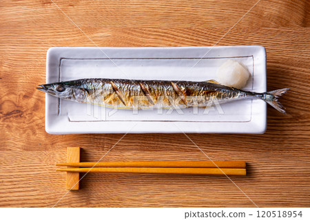 薩拉米香腸烤秋刀魚 120518954