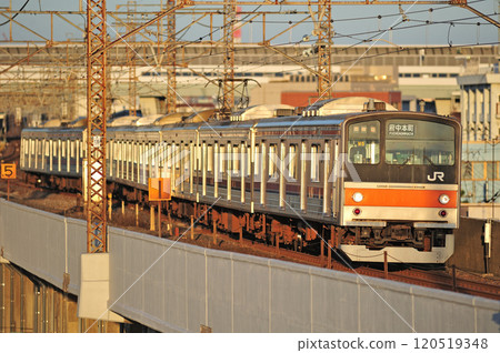 武藏野線 西浦與北淺坂 JR東日本 205型M5編組(幕張) 武藏野線 西浦與北淺坂 JR東日本 205型M5編組(幕張) 120519348