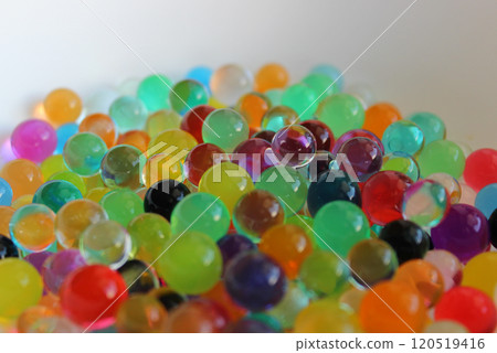 Heap Of Multicolor Gel Balls Isolated On White Heap Of Multicolor Gel Balls Isolated On White 120519416