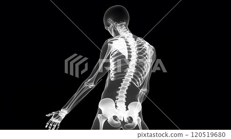 skeleton, vertebrae, anatomy 120519680