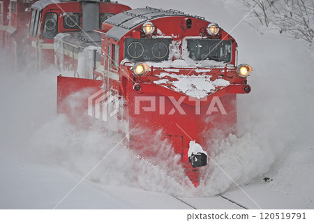 宗谷本線 知文～日新 JR北海道 DE15-2521（旭川） 定期除雪列車 Russell 120519791