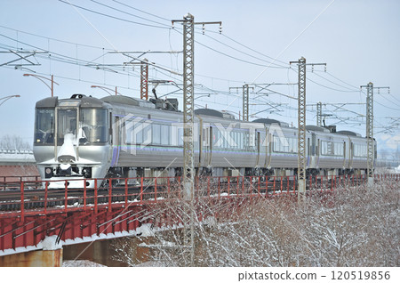 Hakodate Main Line, Horomukai - Kamihoromukai, JR Hokkaido, 785 series, NE-501 formation (Sapporo), Super Kamui Airport Hakodate Main Line, Horomukai - Kamihoromukai, JR Hokkaido, 785 series, NE-501 formation (Sapporo), Super Kamui Airport 120519856