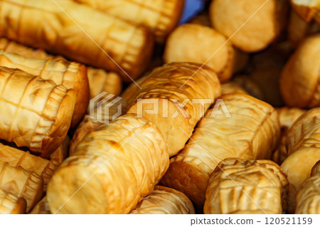 Traditional polish oscypek cheese pieces Traditional polish oscypek cheese pieces 120521159