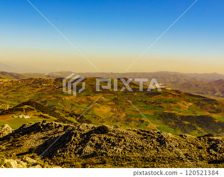 Mountain landscape Torcal de Antequera, Spain 120521384