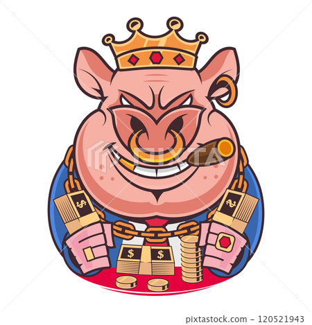 Stressed about having little money left. Businessman sitting sadly 120521943