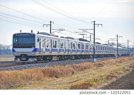 Joban Line Hatori-Iwama JR East E531 series K406 formation (Katsuta) 120522001