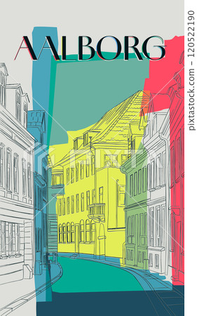 Abstract Aalborg city poster 120522190