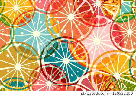 Riso print citrus pattern 120522199