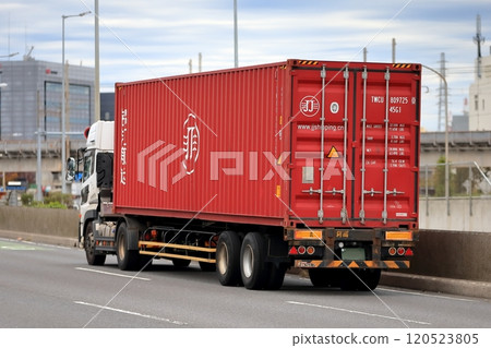 Trailer truck image Trailer truck image 120523805